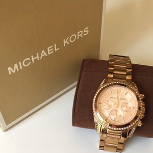 Rose Gold MK Watch